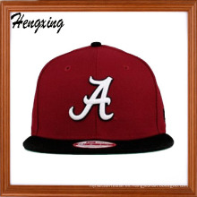 Casquillo rojo Snapback Hat Flat Bill tapas plana máximo